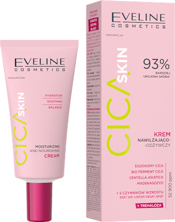 Krem do twarzy nawilżająco-odżywczy Cica Skin EVELINE COSMETICS