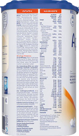 Spezialnahrung Comfort von Geburt an Aptamil