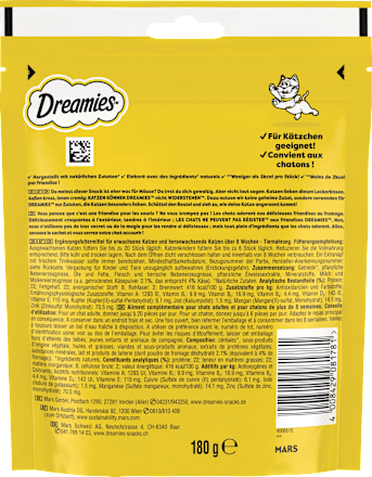 Katzenleckerli mit Käse Dreamies