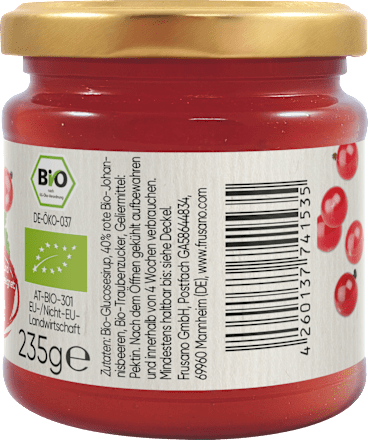Fruchtaufstrich, Rote Johannisbeere Frusano