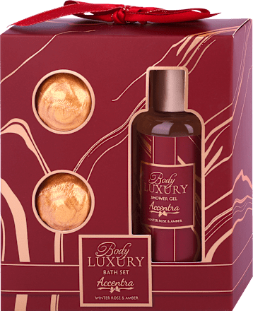 Poklon-paket Body Luxury Bath Set – Winter Rose & Amber accentra