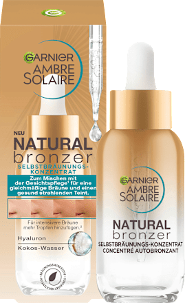 Selbstbräuner Konzentrat Gesicht Natural Bronzer Garnier Ambre Solaire