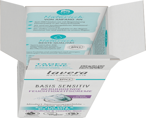 Feuchtigkeitscreme Basis Sensitv Beruhigend lavera NATURKOSMETIK