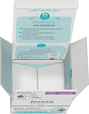 Nachtcreme Basis Sensitiv lavera NATURKOSMETIK
