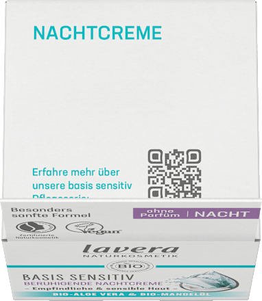 Nachtcreme Basis Sensitiv lavera NATURKOSMETIK