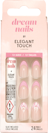 Künstliche Nägel Dream Nails Heart Flames Elegant Touch