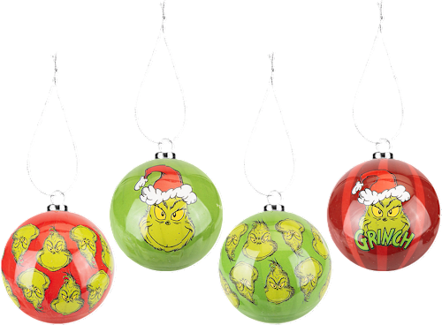 Pallina albero di Natale GRINCH assort. Virca
