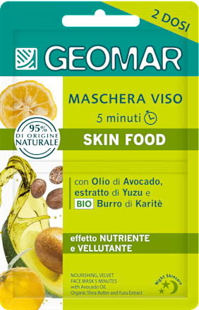 Maschera viso 5 minuti nutriente vellutante GEOMAR