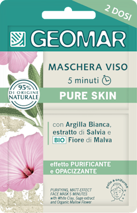 Maschera viso 5 minuti purificante effetto-mat GEOMAR