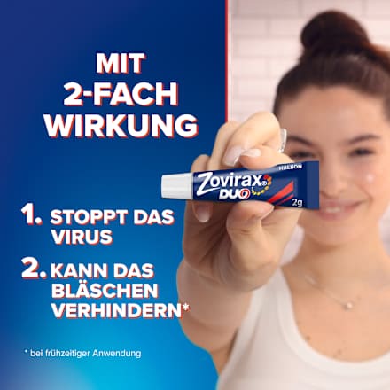 Zovirax Duo Aciclovir 50 mg/g / Hydrocortison 10 mg/g Creme Zovirax