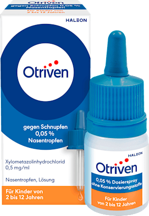 Otriven gegen Schnupfen 0,05 % Nasentropfen für Kinder (2-12 Jahre) Otriven