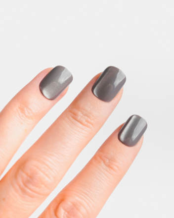 Künstliche Nägel Press Ons Short Square Glass Grey Doonails