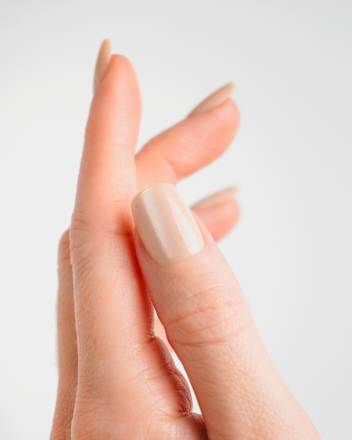 Künstliche Nägel Press Ons Short Square Glass Nude Doonails