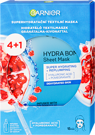 Hidratáló textil arcmaszk csomag GARNIER