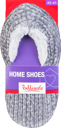 HOME SHOES domácí obuv, velikost 40-41 světle šedá, 1 pár Bellinda