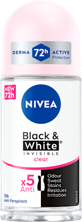 Black & White invisible deo roll-on Clear NIVEA