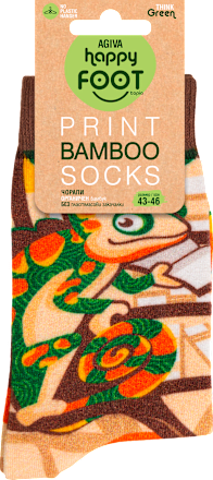 Бамбукови чорапи Хамелеон, размер 43-46 happy FOOTtopia