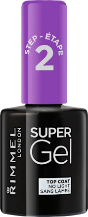 vrchní lak na nehty Supergel RIMMEL LONDON