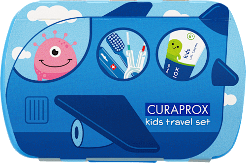 Potovalni set za otroke Kids – moder CURAPROX