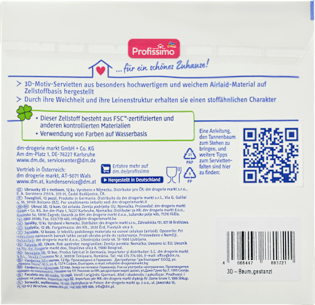 Servietten "Baum", gestanzt Profissimo