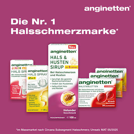 Hals + Husten Sirup anginetten