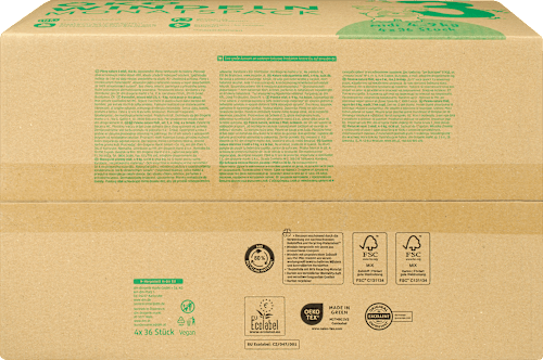 Pelenka nature, Midi, 3-as méret (4-9 kg), havi csomag babylove nature