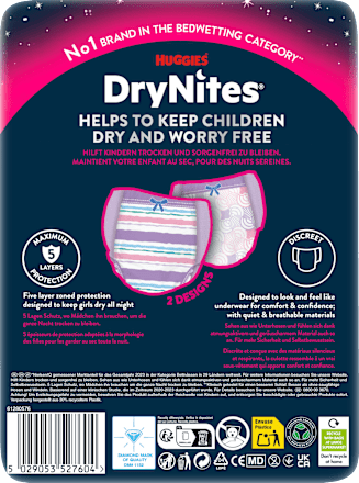 Pyjama Pants Mädchen 8-13 Jahre HUGGIES DryNites