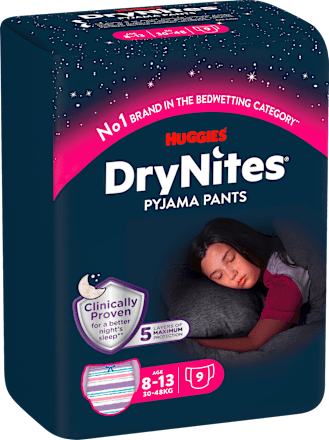 Pyjama Pants Mädchen 8-13 Jahre HUGGIES DryNites
