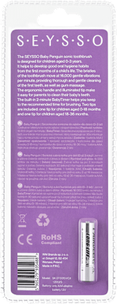 Szczoteczka soniczna BABY Penguin 0-3lata Seysso