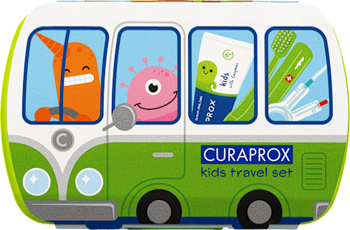 Potovalni set za otroke Kids – zelen CURAPROX