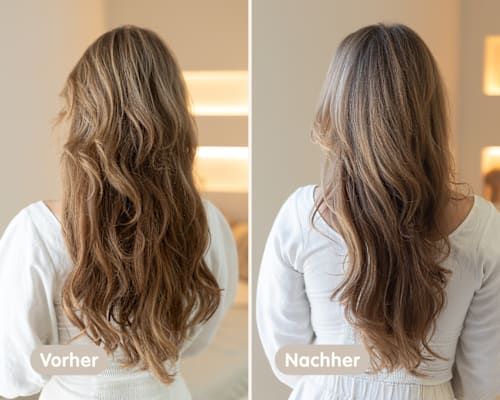 Farb-Glanzbehandlung Glossing Transparent Langhaarmädchen