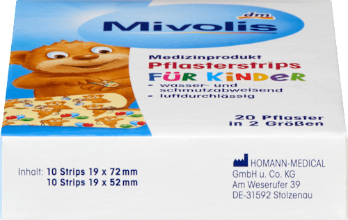 Pflasterstrips Kinder Mivolis