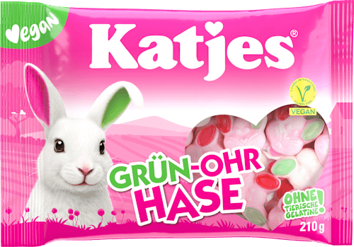Fruchtgummi Grün-Ohr Hase Katjes