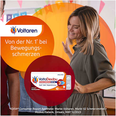 VoltaDexibu Schmerztabletten 200mg  VoltaDexibu