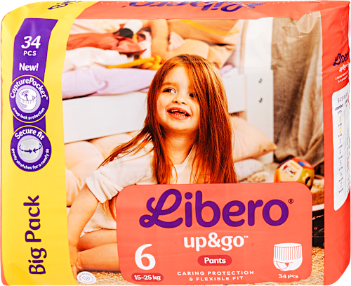 Bugyipelenka up&go, 6-os méret, 15-25kg Libero