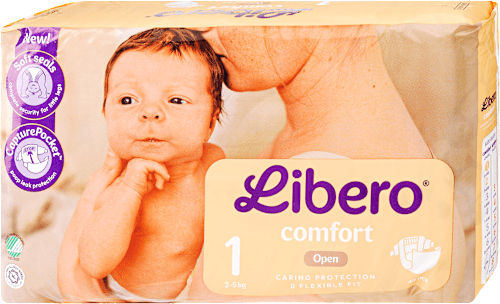 Pelenka 1-es méret, 2-5 kg Libero