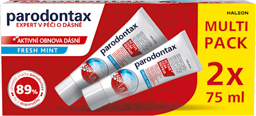 zubní pasta Aktivní obnova dásní Fresh Mint 2x75 ml parodontax
