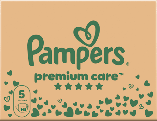 Plenice velikost 5 (11-15 kg), večje pakiranje Pampers Premium Care