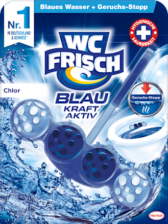 WC-Stein Blau Kraft Aktiv Chlor WC-Frisch