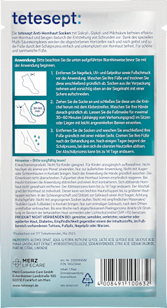 Fußmaske Socken Anti-Hornhaut (1 Paar) tetesept