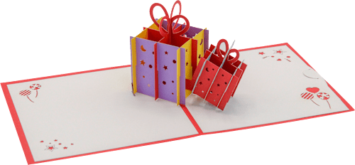 Grußkarte Pop Up Geburtstag CACTUS