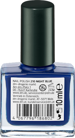 Lak za nokte Color & Care – 210 Night Blue alverde NATURKOSMETIK