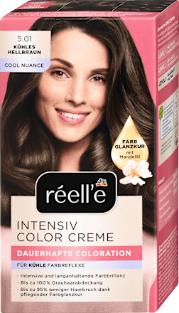 Farba do włosów Intensiv Color Creme 5.01 chłodny jasny brąz réell‘e