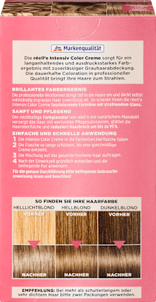 Haarfarbe 8.1 Kühles Hellblond réell‘e