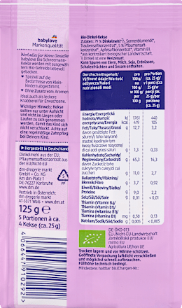 Biscotti bio a base di farro babylove