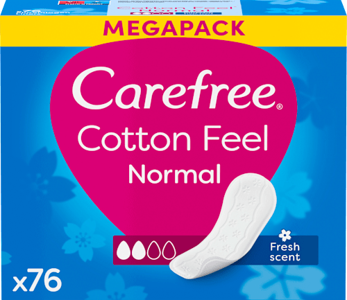 Slipeinlagen Cotton Feel Normal Frischeduft Megapack Carefree