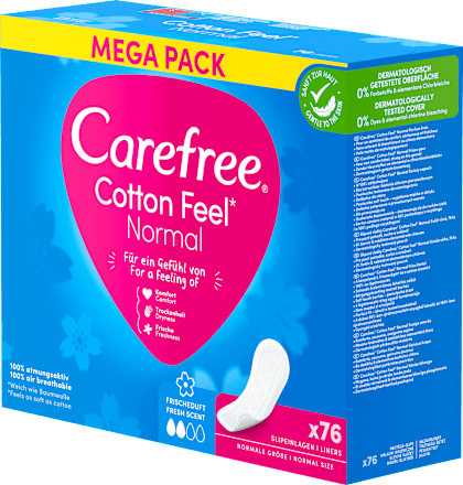 Slipeinlagen Cotton Feel Normal Frischeduft Megapack Carefree
