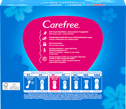 Slipeinlagen Cotton Feel Normal Frischeduft Megapack Carefree