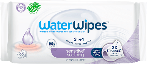 Detské vlhčené utierky sensitive Soothing Clean 3-in-1 WaterWipes