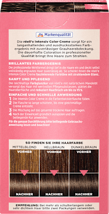 Haarfarbe Intensiv Color Creme 5.01 Kühles Hellbraun réell‘e